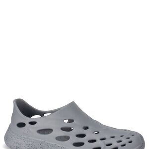 Gray Slip-On Clog Shoes